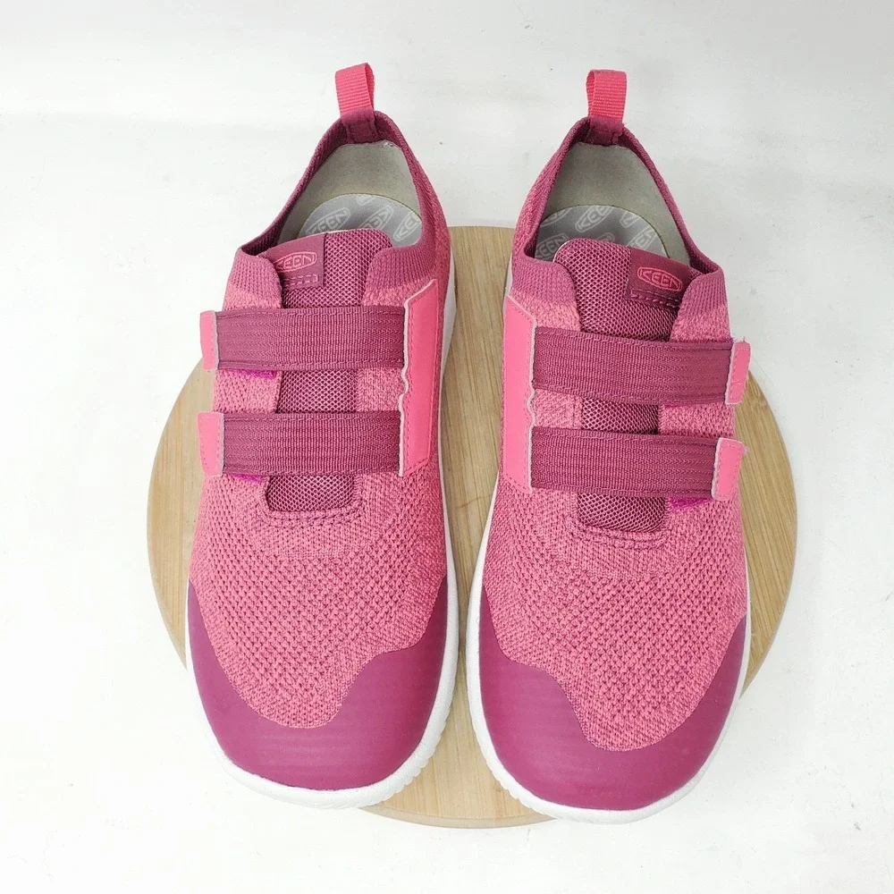 KEEN KNX Knit Shoes‎ Big Kids 6 Pink Low Lightweight Double Straps Girls Boys